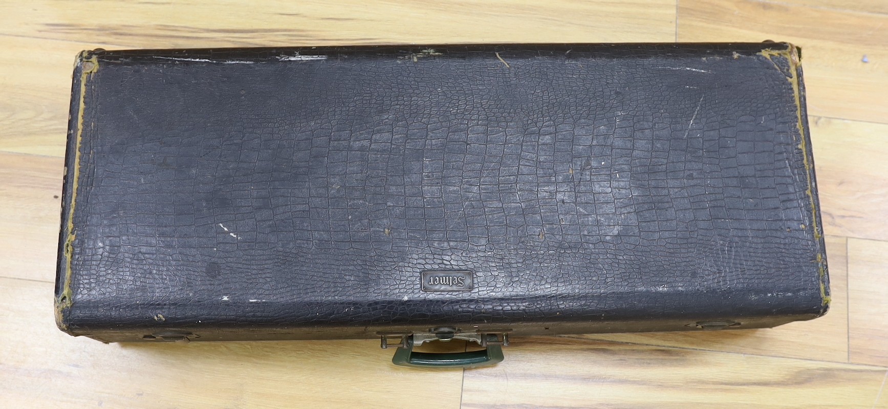 A cased Selmer Pennsylvania special tenor saxophone